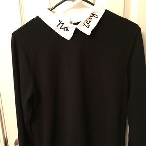 “No Way” collared shirt